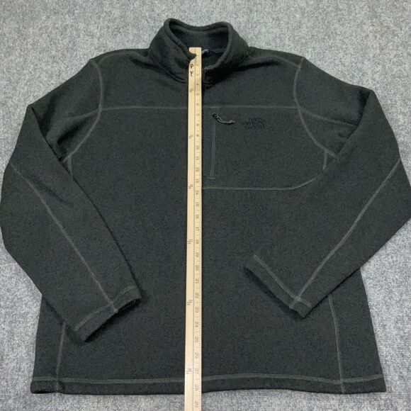 The North Face Sweater Mens XL Gray Gordon Lyons Pull Over Fleece Outdoor - Picture 4 of 11